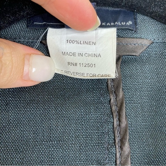 Kapalua 100% linen Soft Blazer Coat Jacket women’s 14 - Picture 2 of 7